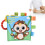 Baby-Stoffbuch mit Rassel & Lernspiel (Affe) 4