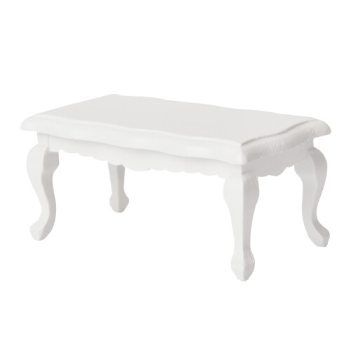 Mini End Table for 1/12 Doll House White 1