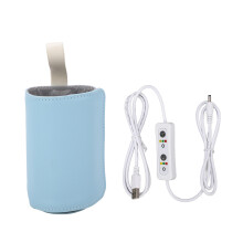 USB Babyflaschenwärmer Tragbar Thermostat Isoliert Blau