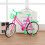 Speelgoed plastic fiets met mand voor pin pop 3