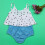 2x Baby-Mädchen-Liebesform-Badeanzug, Jeans 5