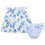 2x Blumendruck, ärmellos, Baby-Mädchen, hellblau 2