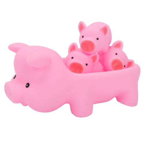 4x Schwein Bade-Spielzeug Wasser Spiel