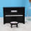 Puppenhaus Mini-Klavier mit Hocker Schwarz 5