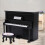 Puppenhaus Mini-Klavier mit Hocker Schwarz 4