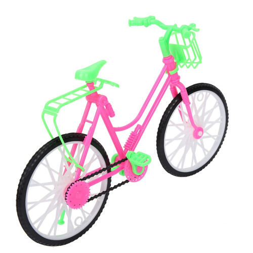 Speelgoed plastic fiets met mand voor pin pop 1