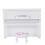 Puppenhaus Mini-Klavier mit Hocker Weiß 2