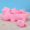 4x Schwein Bade-Spielzeug Wasser Spiel 5