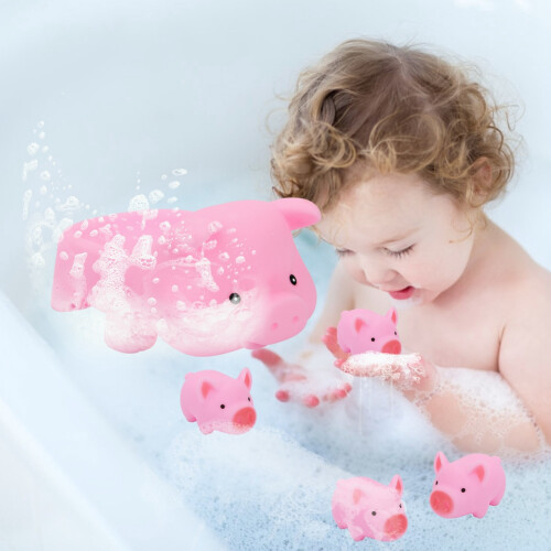 4x Schwein Bade-Spielzeug Wasser Spiel 1