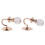 2x Metaal Wandlamp Model 1:12 Poppenhuis 4