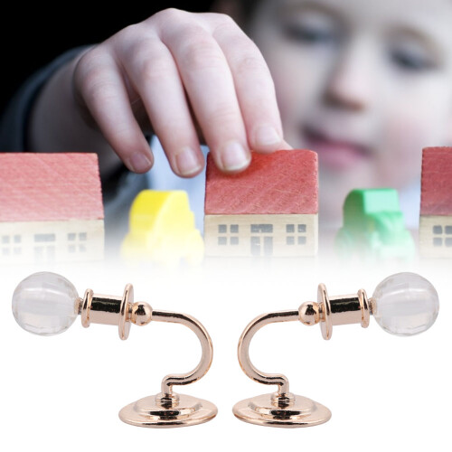 2x Metaal Wandlamp Model 1:12 Poppenhuis 2