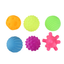 6-teiliges badesicheres Ballset - Sinnes-Spielzeug für Babys