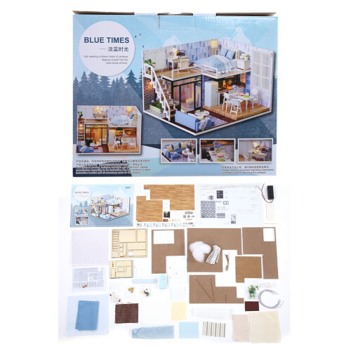 3D-Puzzle Holzhäuschen DIY, Spielzeugmöbel für Mädchen