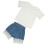 Baby Mädchen Spitzenoberteil Jeansshorts Set Sommer 2