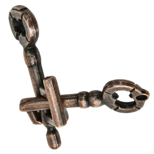 IQ Puzzle Lock Buckle Educational Toy mit Schlüsseln 1