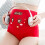 Frauen-Höschen High Waist Rot XL 5