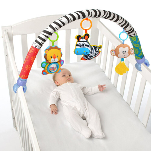 Hängendes Klappern für Babywagen, Krippe oder Spielzeug 2