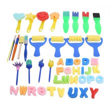 47 Pcs DIY Kids Color Sponge Brushes