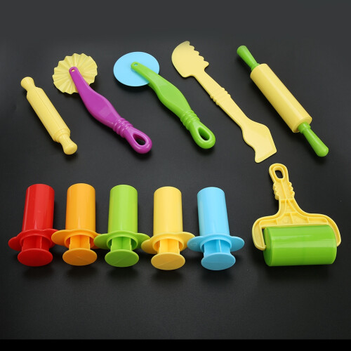 11x DIY-Knete-Werkzeugset für Kinder mit Formen 1