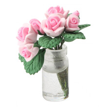 1:12 Puppenhaus Mini-Bonsai Rosa