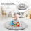 Babyspielmatte aus Baumwolle mit Tiermuster (Grau/Löwe) 2