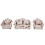 1/12 Mini-Sofa-Set Blumenmuster mit Kissen (#1) 2