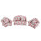 1/12 Scale Mini Sofa Set Flower Pattern with Cushions (#2) 2