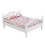 Doppelbett Blumenmuster Mini 1:12 Puppenhaus 1