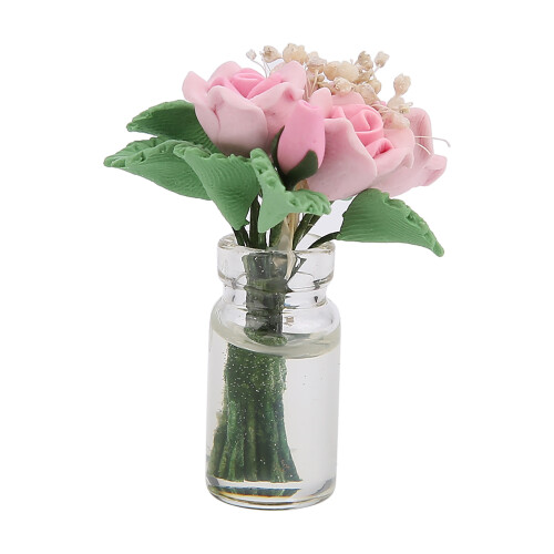 1:12 Puppenhaus Mini-Bonsai Rosa 2