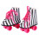 18 inch Doll Roller Skates Black White Stripe 1