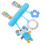 Blue Elephant Plush Rattle for Crib 4