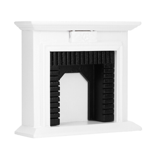 Holzkamin 1:12 Puppenhaus Deko 2