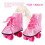 18 inch Doll Roller Skates Pink 4