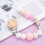 Silicone Pacifier Clip Bead Holder Chain (Pink) 4
