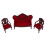 1:12 Puppenhaus Wohnzimmer Sofa Couch-Möbel 2