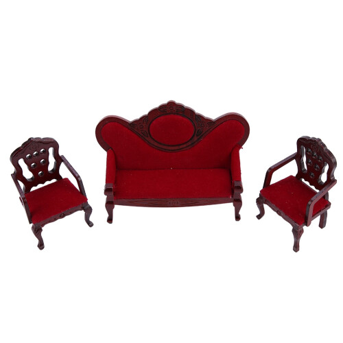1:12 Puppenhaus Wohnzimmer Sofa Couch-Möbel 1