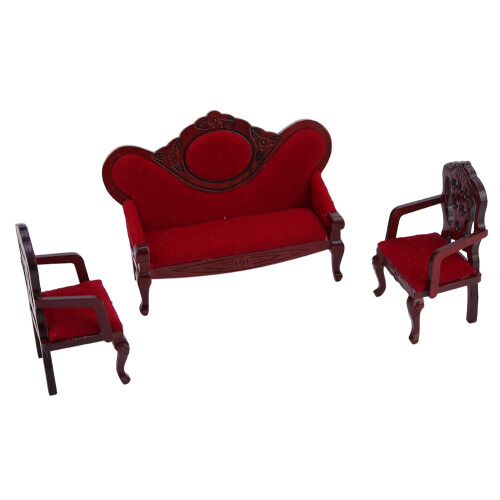 1:12 Puppenhaus Wohnzimmer Sofa Couch-Möbel 2
