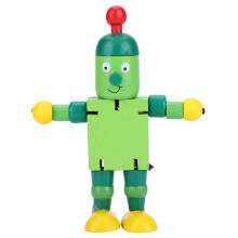 Niedliche Holz-Roboter-Lernspielzeuge für Kinder (Grün)
