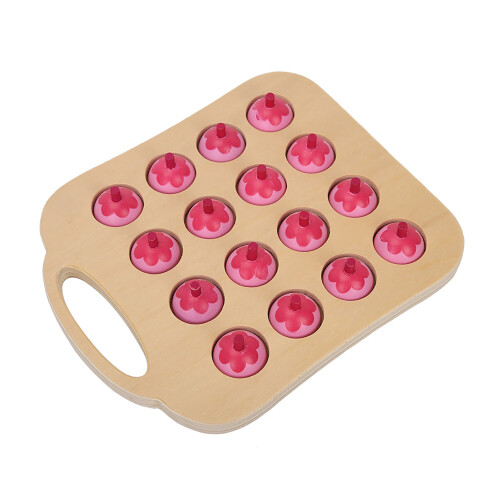 Holz-Memory-Schachspiel, Eltern-Kind-Spielzeug, Pink 1