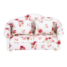 Doppelsofa Blumenmuster 1:12 Puppenhaus