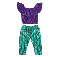 3Pcs Sequin Dot Swimsuit + Headband Set