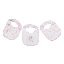 3tlg. Strick-Baby-Lätzchen, Fütterung, Weich, Stern/Mond