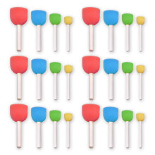 24x Mini DIY Paint Sponges & Brushes