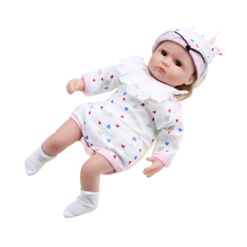 Weiche Silikon-Babypuppe mit Kleidung 1
