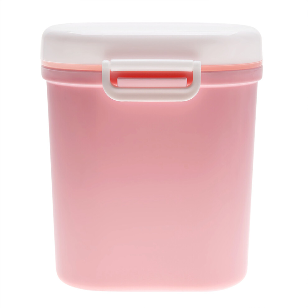 Portable Baby Milk Powder Dispenser Storage Container Pink Large