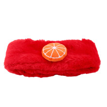 Warm Kid Fruit Plush Scarf for Boys Girls Autumn Winter Red