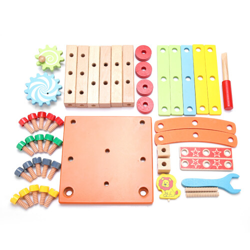 Houten Multifunctionele Assemblage Stoel Speelgoed
