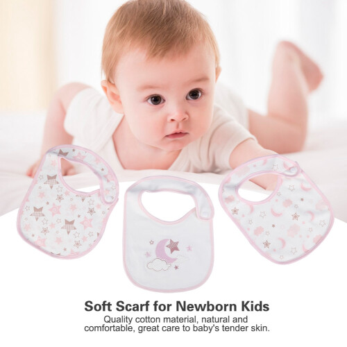 3 Stks Gebreide Baby Slabbetjes 2