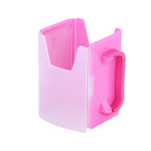 Verstellbarer, tropfsicherer Trinkbecher mit Griff (Rose)