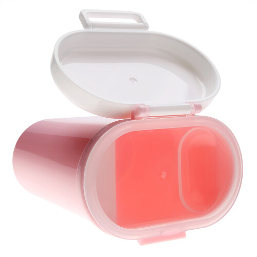 Draagbare melkpoederdispenser opslag roze 2